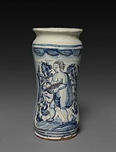 Pharmacy Jar (Albarello) by Unknown Artist