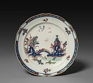 Plate by Cozzi Porcelain Factory (Italian)