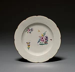 Plate by Chantilly Porcelain Factory (French)