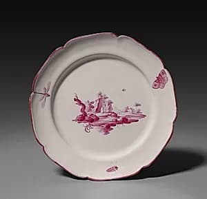 Plate by Niderviller Factory (French)