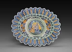 Platter by Nevers Factory (French)