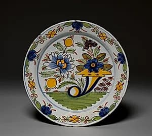 Polychrome Charger by Unknown Artist