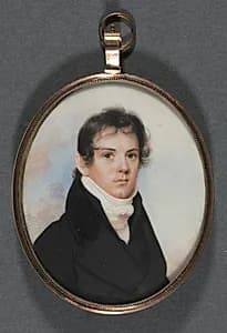 Portrait of a Man by Anson Dickinson (American, 1779–1852)