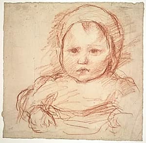 Portrait of an Infant by Henri Cros (French, 1840–1907)