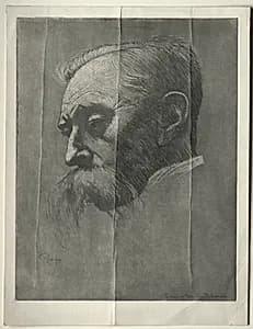 Portrait of Emile Verhaeren by Armand Rassenfosse (Belgian, 1862–1934)