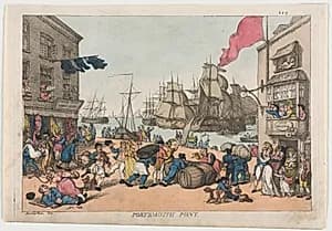 Portsmouth Point by Thomas Rowlandson (British, 1756–1827)