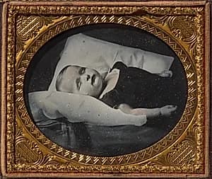 Post-Mortem on Pillow by Unknown Artist
