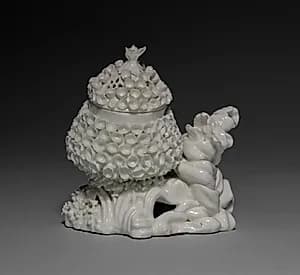 Potpourri Vase with Cover by Mennecy Factory (French)