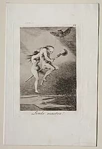 Pretty Teacher!, Plate 68 by Francisco de Goya (Spanish, 1746–1828)