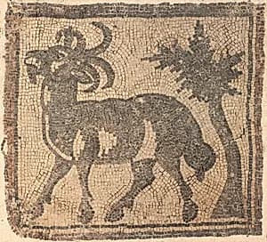 Ram near a Tree by Unknown Artist