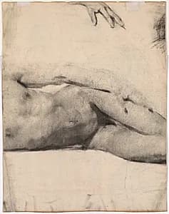 Reclining Male Nude (verso) by Edouard Vuillard (French, 1868–1940)