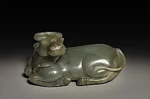 Reclining Water Buffalo by Unknown Artist