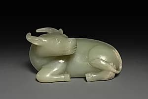 Reclining Water Buffalo by Unknown Artist