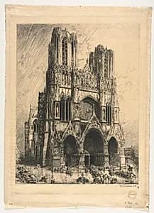 Reims Cathedral
 by Auguste Louis Lepère (French, 1849–1918)