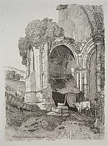 Rievaulx Abbey, Yorkshire by John Sell Cotman (British, 1782–1842)