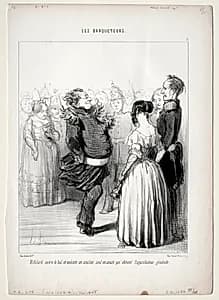 Rifolard opens the ball... by Honoré Daumier (French, 1808–1879)