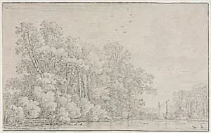 River Landscape by Simon de Vlieger (Dutch, 1601–1653)