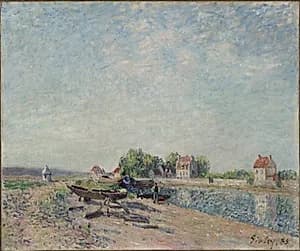 Saint-Mammès, Loing Canal by Alfred Sisley (French, 1840–1899)