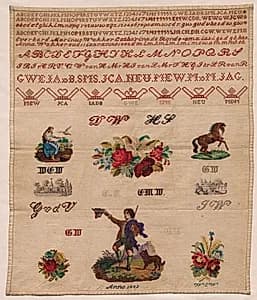 Sampler by Anna Wakker (Dutch, 1871–1917)