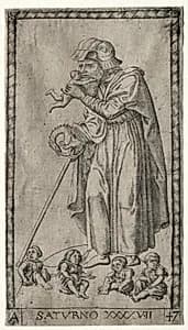 Saturn by Johannes Ladenspelder (German, 1512–after 1561)