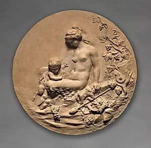 Satyress and Child by Clodion (French, 1738–1814)