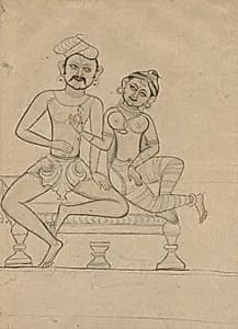 Seated Couple by Unknown Artist