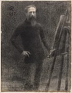 Self-Portrait at Easel