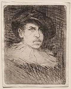 Self-Portrait in Costume by Otto H. Bacher (American, 1856–1909)