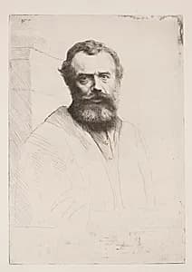 Self-Portrait (Third Plate) by Alphonse Legros (French, 1837–1911)