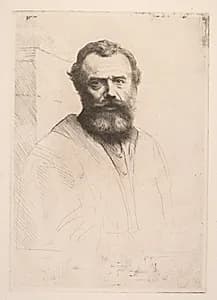 Self-Portrait (Third Plate) by Alphonse Legros (French, 1837–1911)