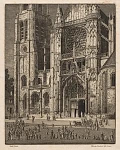 Sevins Cathedral by Herbert Gordon Warlow (British, 1885–1942)