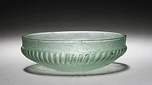 Shallow Ribbed Bowl by Unknown Artist