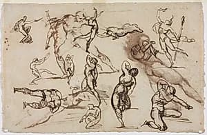 Sheet of Sketches (verso) by Théodore Géricault (French, 1791–1824)