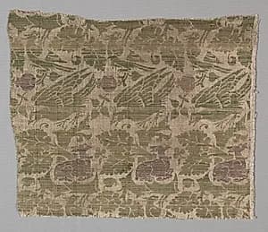 Silk and Gold Textile by Unknown Artist