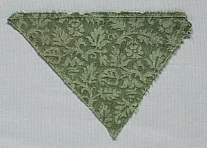 Silk Damask Fragment by Unknown Artist