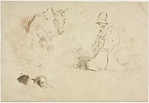 Sketches: Figures and Animals by Thomas Gainsborough (British, 1727–1788)