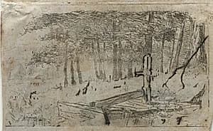 Small Study of Trees by Otto H. Bacher (American, 1856–1909)