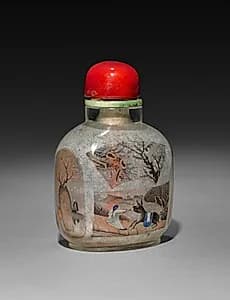Snuff Bottle with Stopper by Unknown Artist