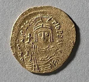 Solidus of Maurice Tiberius by Unknown Artist