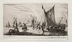 South Sea Fishers by Charles Meryon (French, 1821–1868)