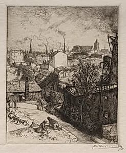 Souvenir de St. Denis by Auguste Louis Lepère (French, 1849–1918)
