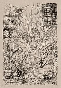 Spinner's Interior by Rodolphe Bresdin (French, 1822–1885)