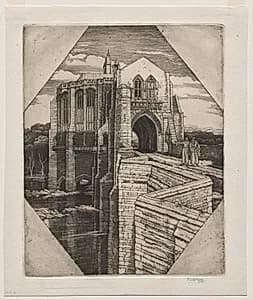 St. Botolph's Bridge No. 2 by Frederick Landseer Maur Griggs (British, 1876–1938)