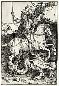 St. George Killing the Dragon by Albrecht Dürer (German, 1471–1528)