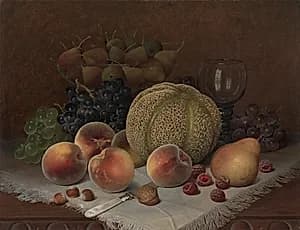 Still Life with Cantaloupe