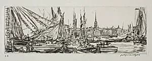 Stockholm by Muirhead Bone (British, 1876–1953)