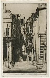 Street in Cairo by David Young Cameron (British, 1865–1945)