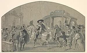 Street Scene (recto) by Gustave Doré (French, 1832–1883)