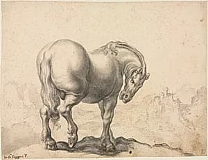 Study of a Stallion by Giovanni Battista Foggini (Italian, 1652–1725)