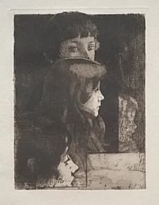 Study of Heads by Albert Besnard (French, 1849–1934)